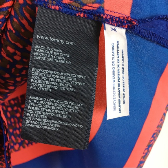 NEW Tommy Hilfiger Blue & Red Tank Top Shirt L - Picture 7 of 9